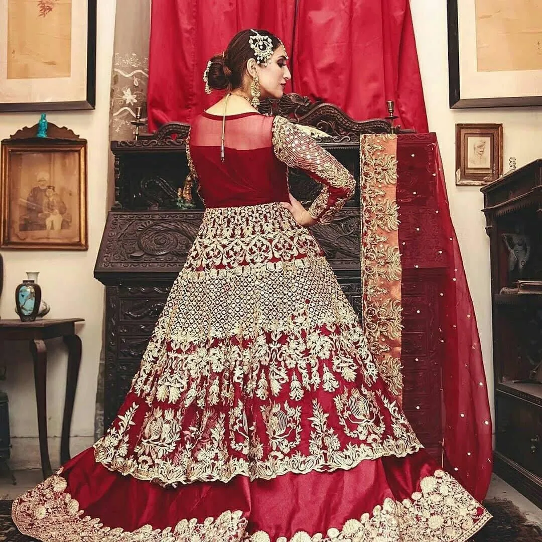 Luxurious Anarkali Farshi Lehenga # B1990