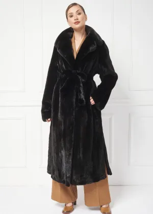 Luxurious long mink coat