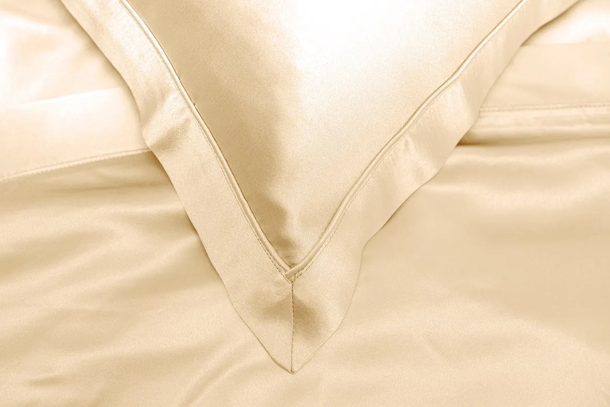 Mayfairsilk "Mulberry Silk" Bed Linen in Cream (Champagne)