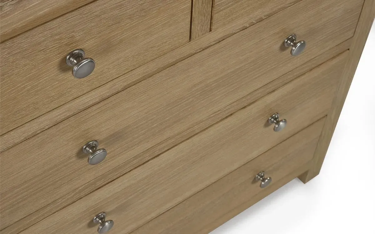 Memphis Limed Oak 3   2 Drawer Chest