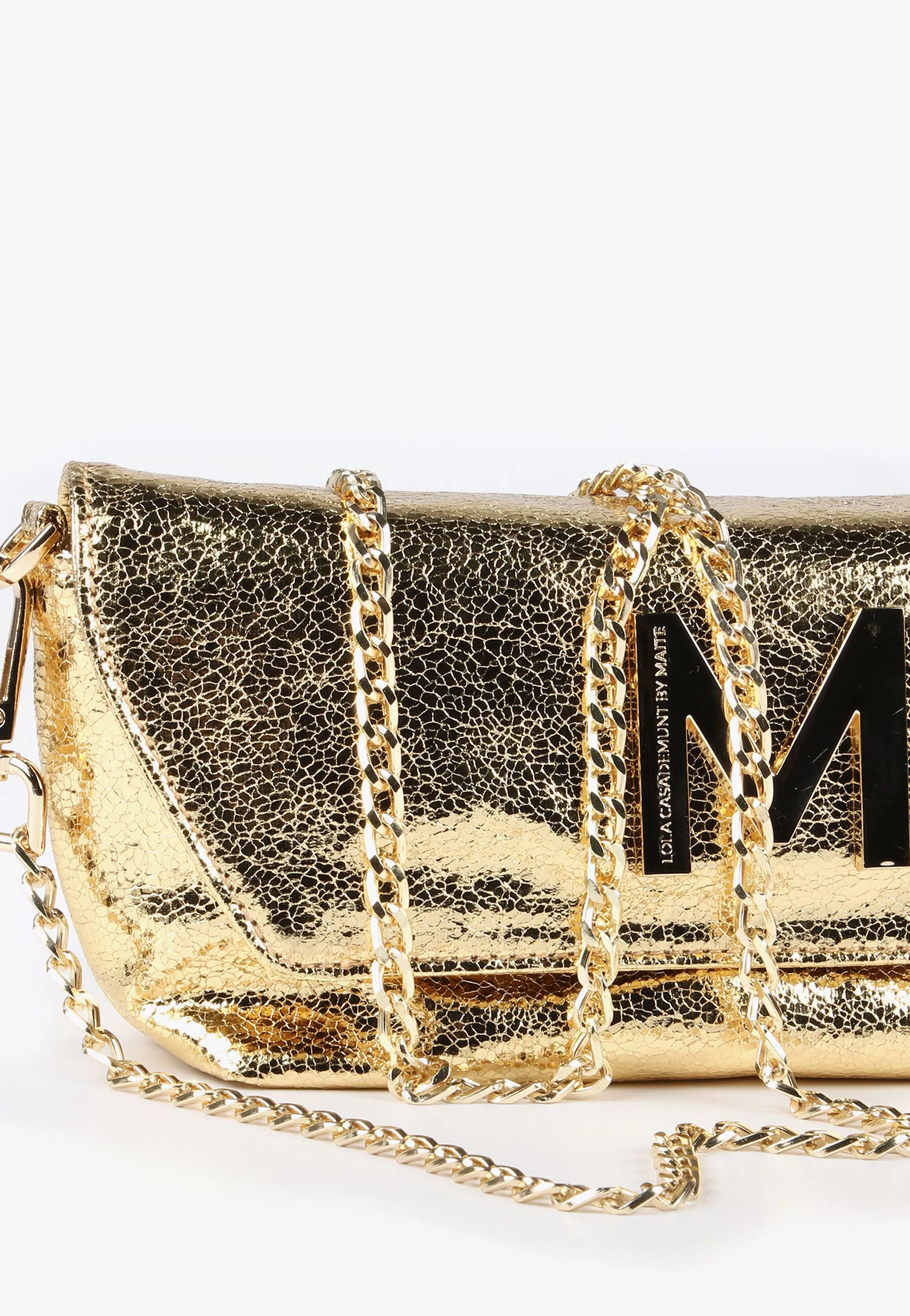 Metallic evening bag