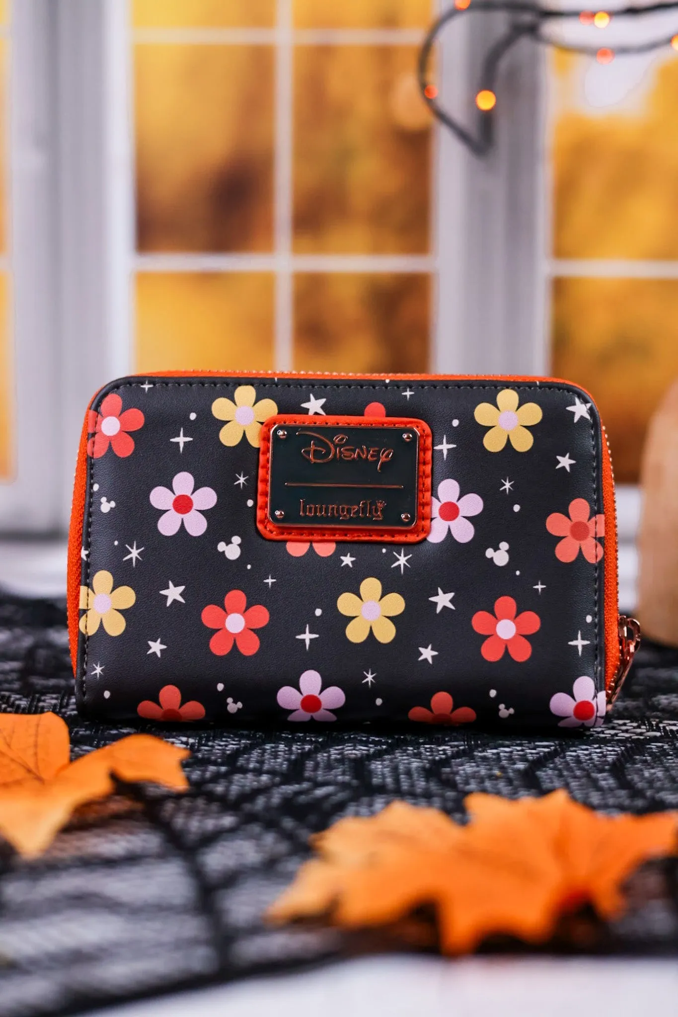 Mickey and Minnie Glow in the Dark Ghosts Zip Around Wallet