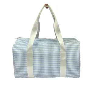 Mini Weekender- Mist Gingham