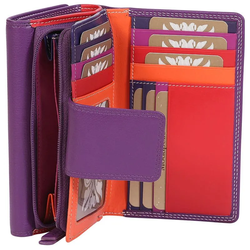 Modapelle - 7332 RFID Leather Multi Coloured Wallet