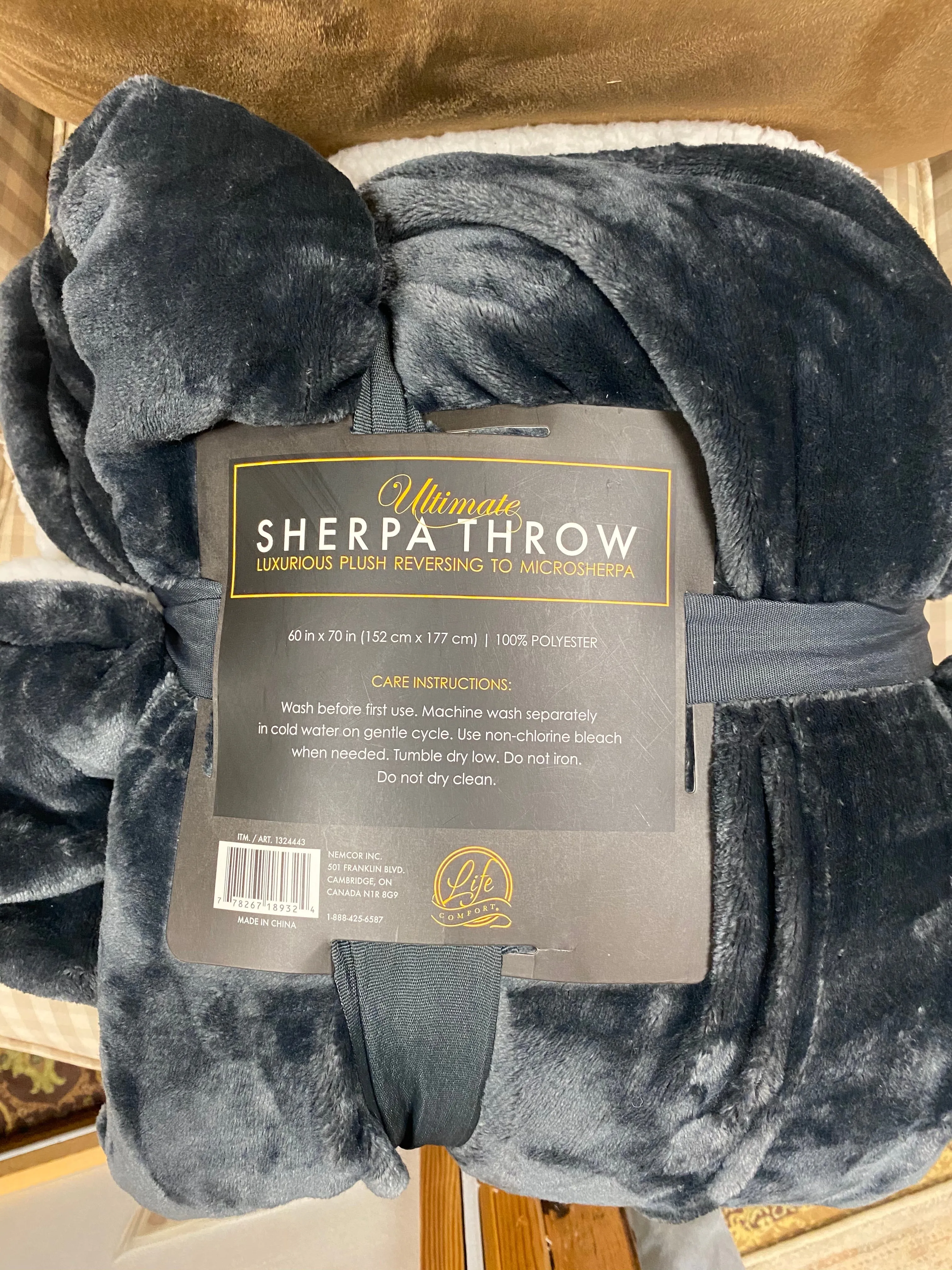 New Ultimate Sherpa Throw Luxurious Plush GREY