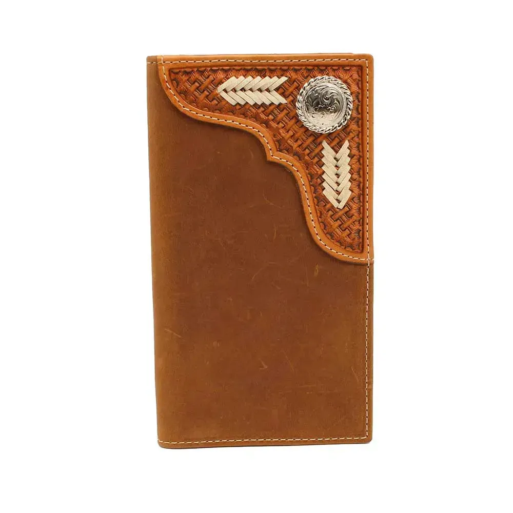 Nocona Basketweave Rawhide Lace -Mens Rodeo Wallet