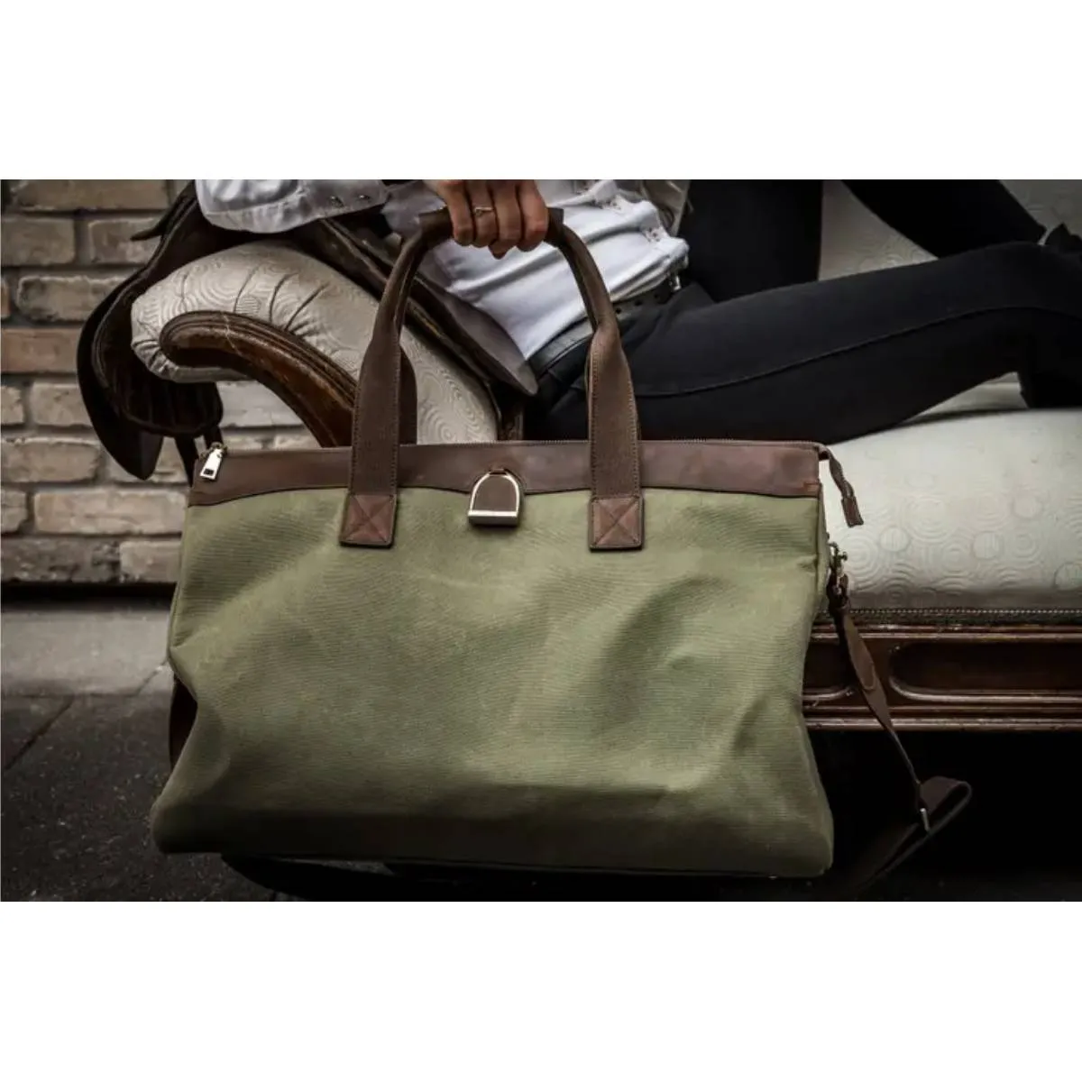 Oakbark & Chrome Weekender Bag