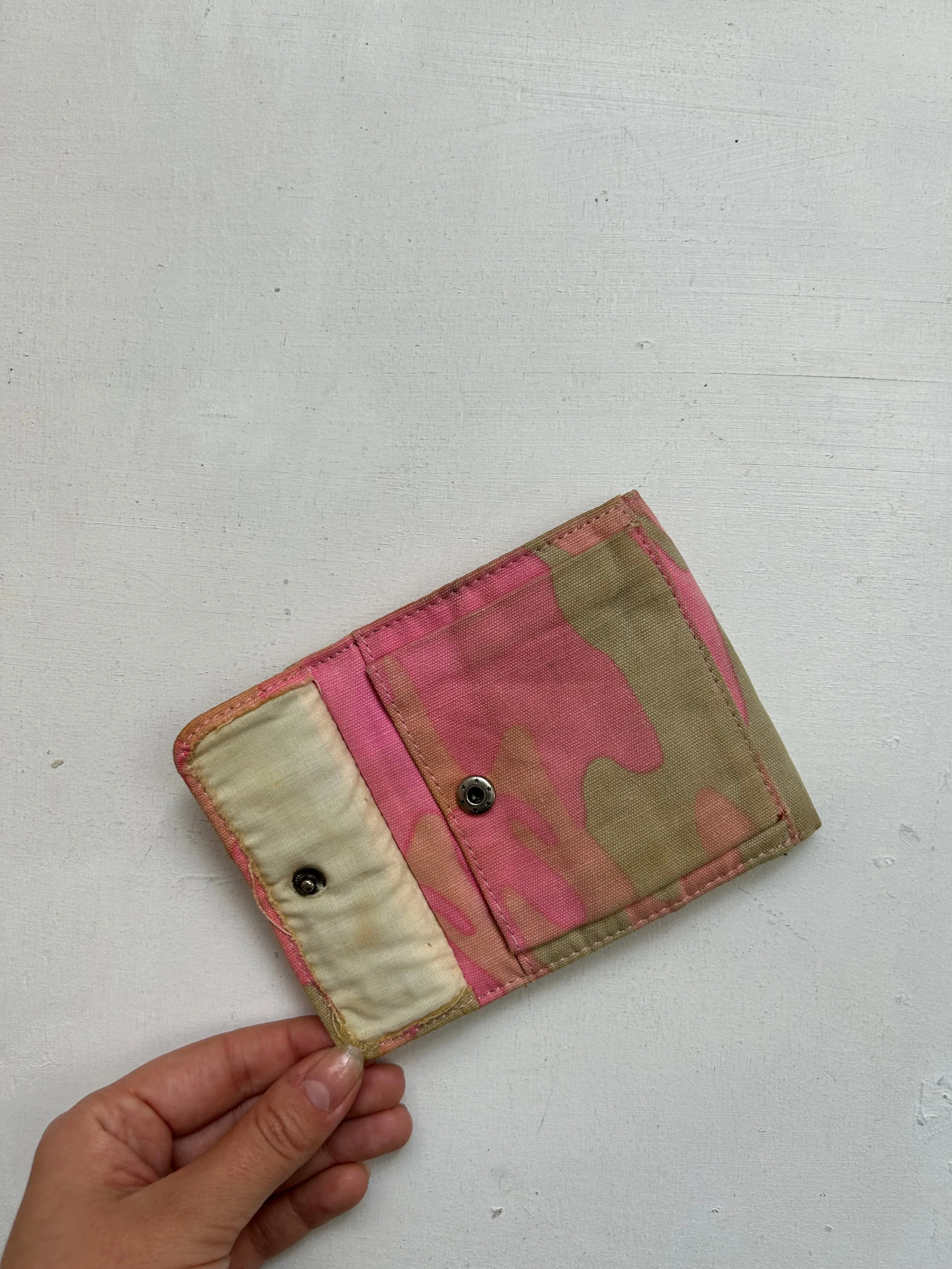 Pink camo print  y2k vintage wallet