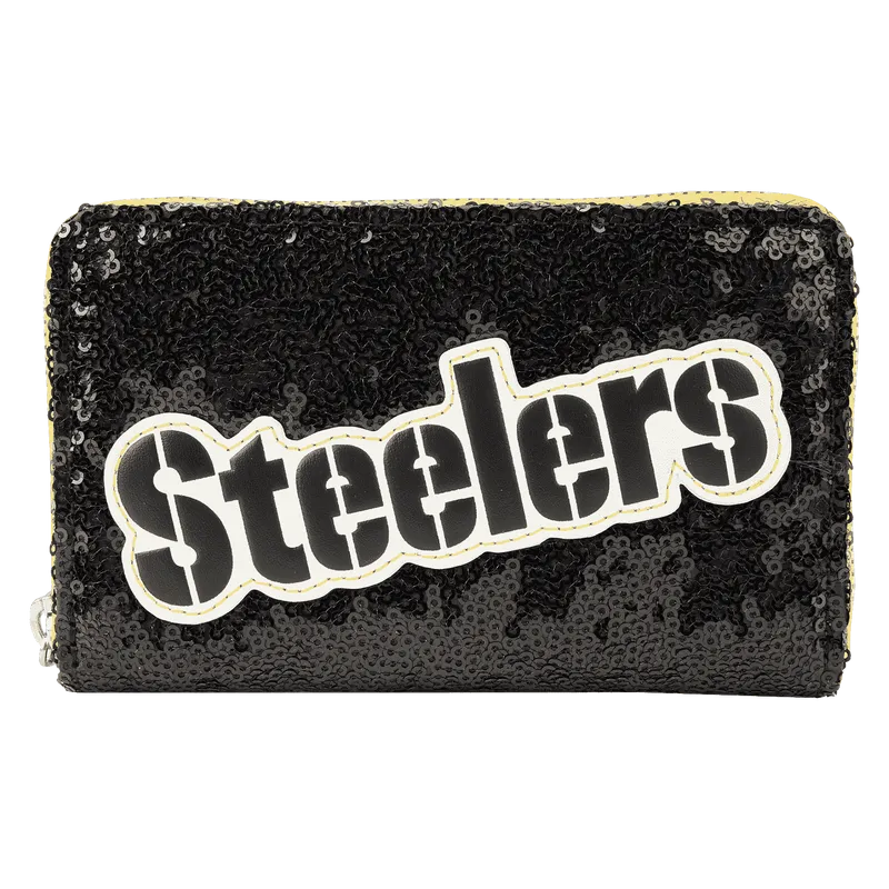 Pittsburgh Steelers - NFL Sequin Zip Around Wallet