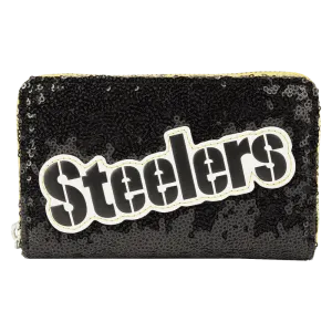 Pittsburgh Steelers - NFL Sequin Zip Around Wallet