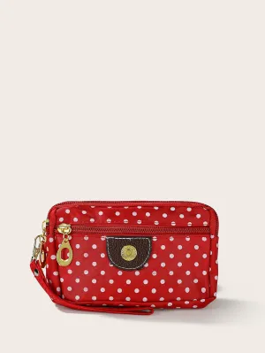 Polka Dot Clutch Bag