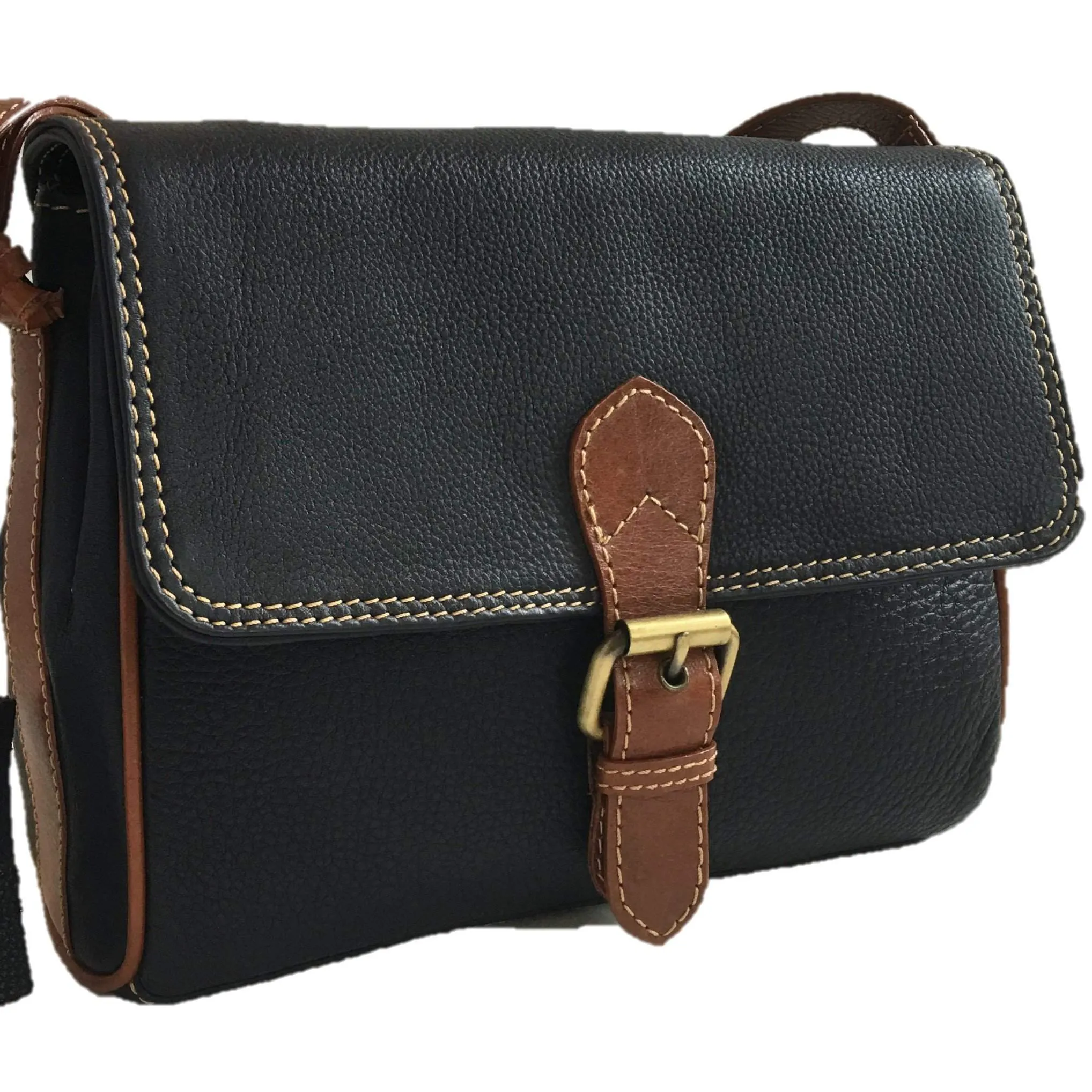 Prelude Half Flap Shoulder Bag Navy