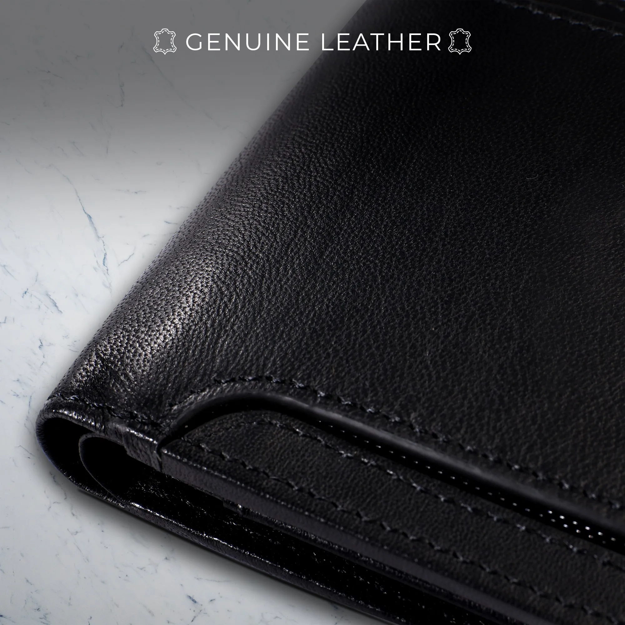 Ricardo Bifold | Premium Leather Wallet for Men | 100% Genuine Leather | Color: Brown & Black