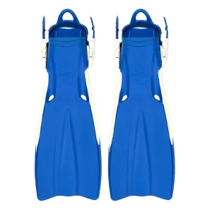 Scuba Choice Palantic Open Heel Rubber Dive Fins with Bag, Blue