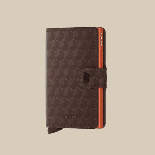 Secrid Miniwallet The Optical Brown & Orange