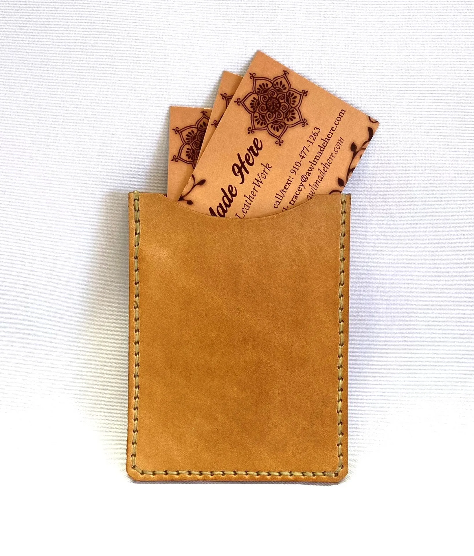 Slim Fit Money Clip, Black or Natural Tan