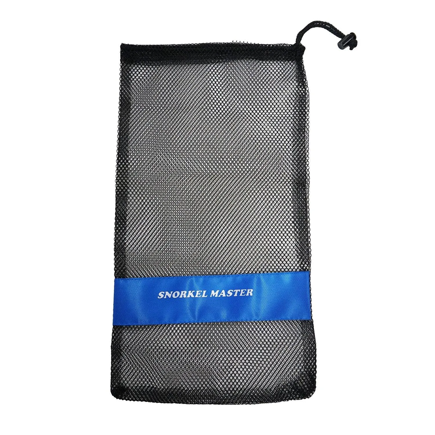 Snorkel Master Snorkeling Drawstring Mesh Bag w/ Blue Bar- 19" x 11.5"