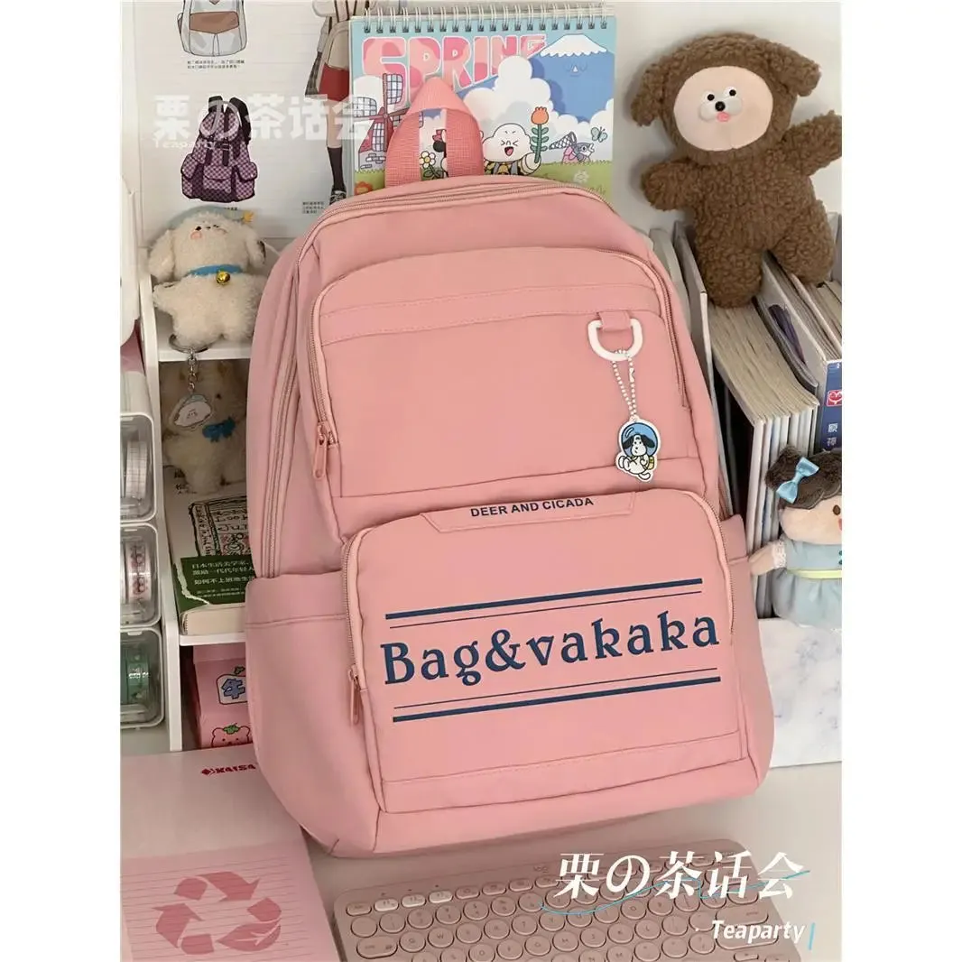 TAVIMART  -  Japanese Schoolbag Female Junior High School Students About Joker High School Students Large-capacity Computer Backpack College