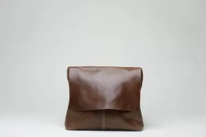 Telak Leather Messenger Bag - Almond Brown