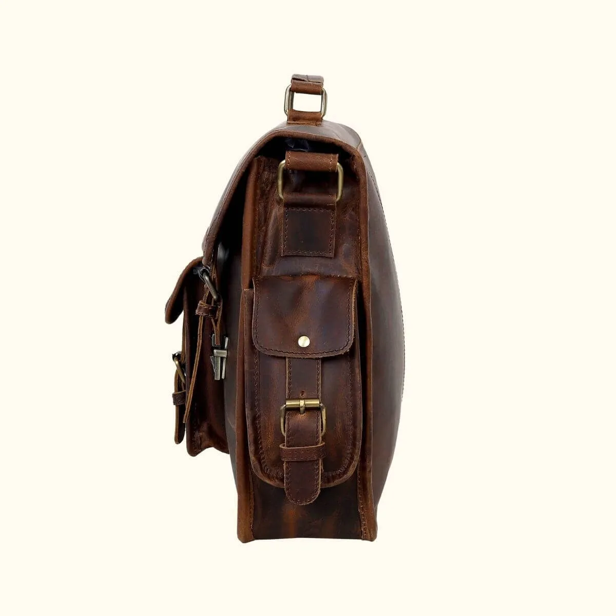 The Wild Horizon – Full-Grain Leather Briefcase