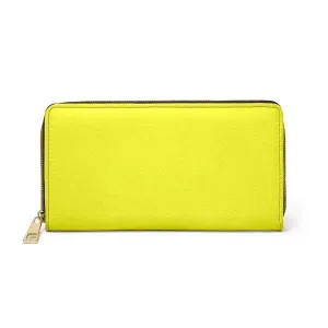 Uniquely You Womens Wallet - Zip Purse / Bright Yellow Purse