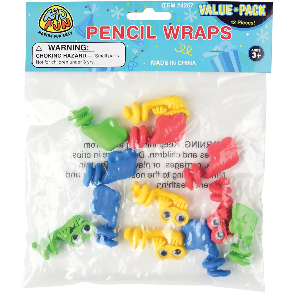 Wiggle Eye Pencil Kids Stationery Wraps (one dozen)