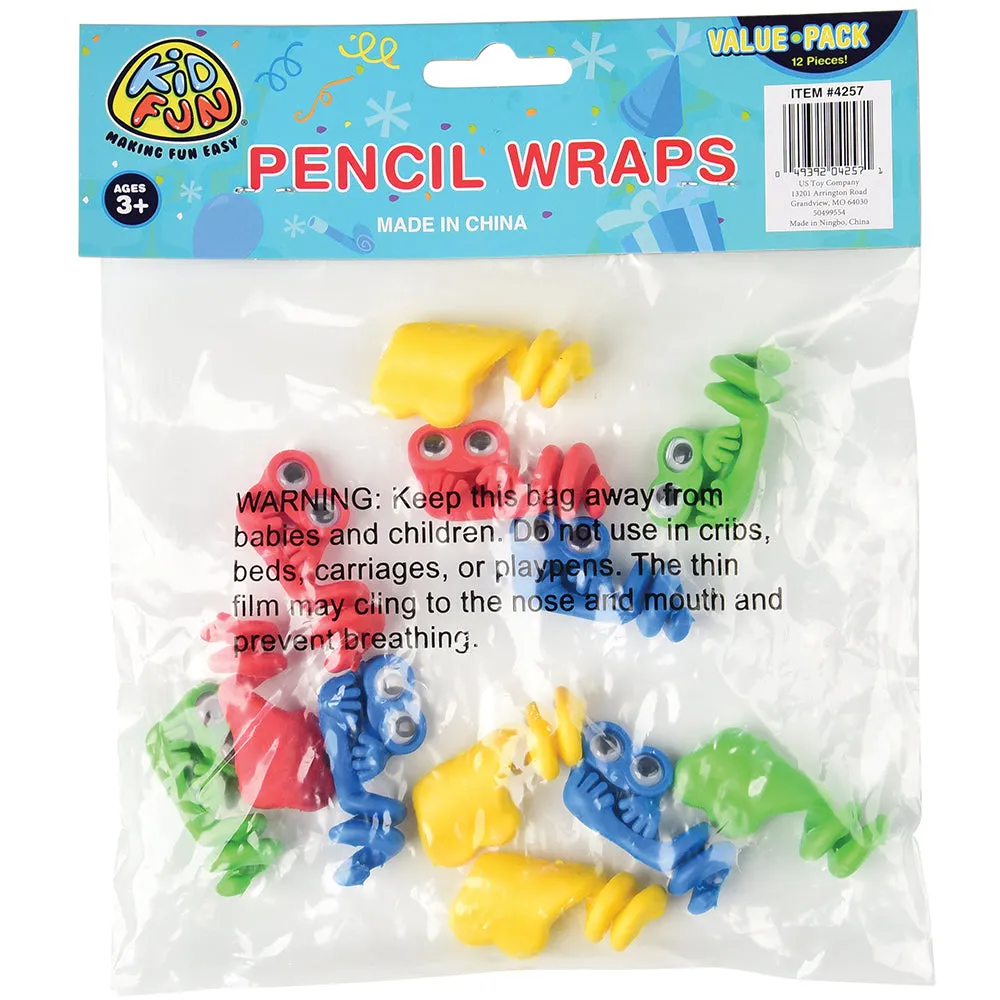 Wiggle Eye Pencil Kids Stationery Wraps (one dozen)