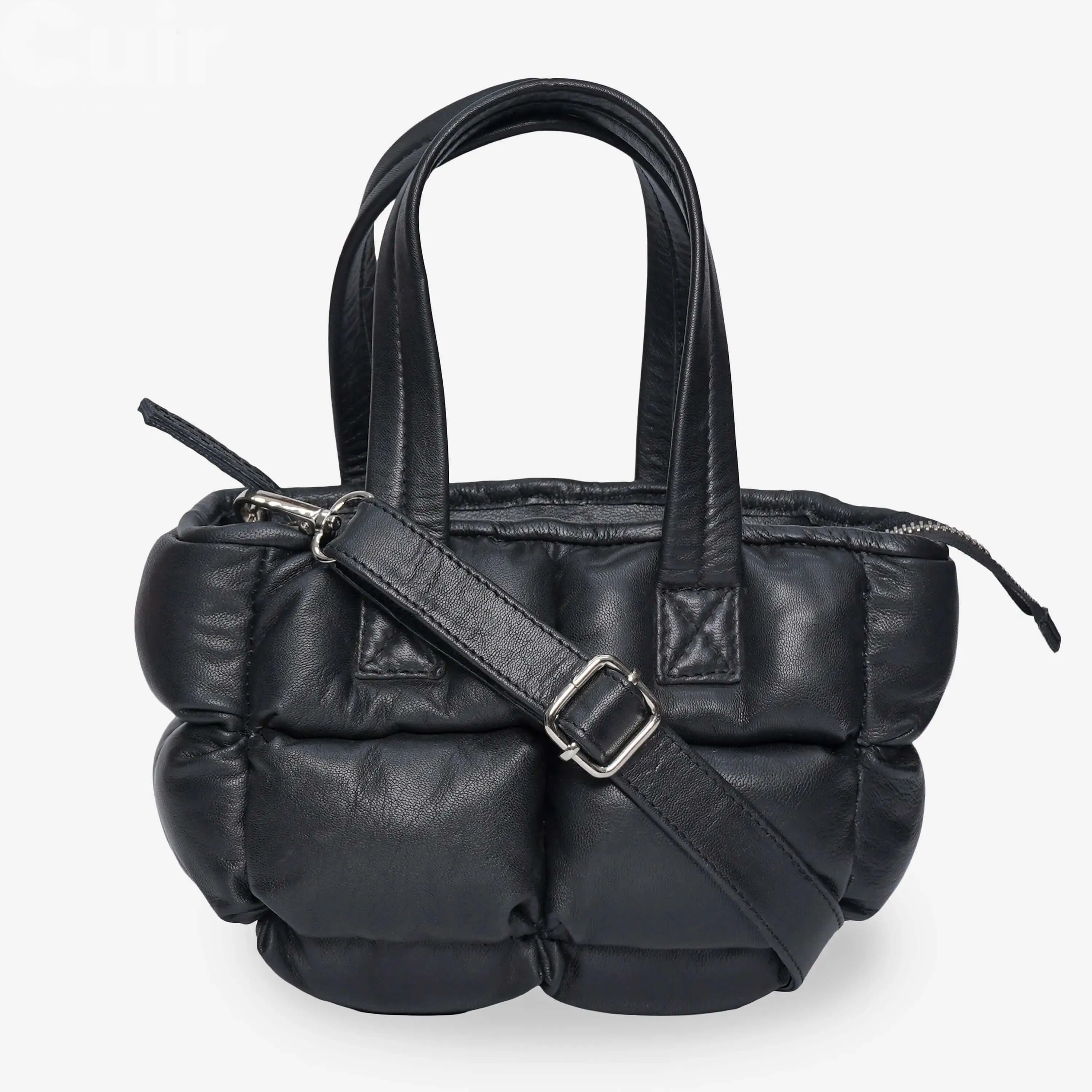 Women's Black Genuine Leather Cross body bag