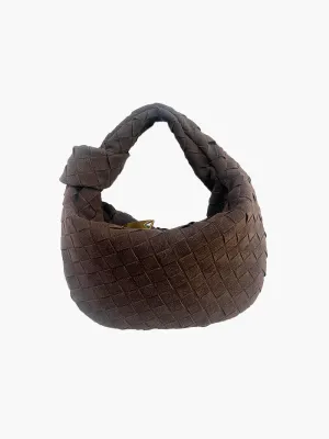 Woven Bag mini suede