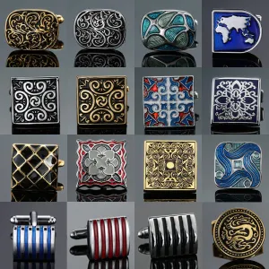 XKZM  Classic Elegantly Detailed High Quality Cuff Men's Cuff Links