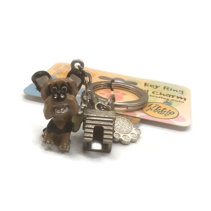 Yorky, Yorkshire terrier dog breed 3D keyring